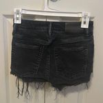 American Eagle Black Ripped Shorts Photo 0