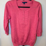 Boden Wool Crewneck‎ Sweater 3/4 Sleeve Pink Size 12 Photo 0