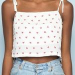 Brandy Melville  floral cropped bows strap tank Photo 0