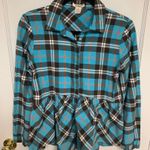 Sundance  Peplum Plaid Flannel Photo 3