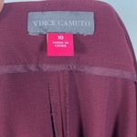 Vince Camuto  Maroon Wide Leg Trouser Pants Size 10 EUC #VEG-0185 Photo 6