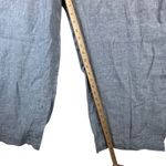 Athleta Linen Coastal Wide Leg Beach Pants Chambray Blue 22 Old Money Nautical Photo 5