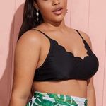SheIn Whit Scalloped Bathing Suit Top Photo 2