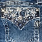 Miss Me Jeans mid rise slim boot size 26 color 529 snow flake design limited Photo 6