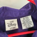 Vintage 90s Disney Store Shirt Medium Button Embroidered Seven Dwarfs Snow White Purple Photo 2