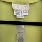 Cache Vintage  Gold Label Lime Green Open Front Lightweight Cardigan Size 10 NWT Photo 9