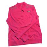 Vineyard Vines Womens  sweatshirt pink 1/2 Zip Stripe SHEP SHIRT Medium M Photo 4