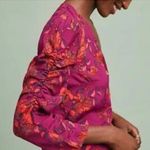 Anthropologie Maeve Jordain Runa Blouse XS Floral Button Front Photo 5