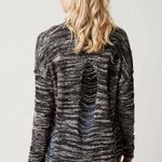 BKE black marled shredded cardigan size xs Photo 1