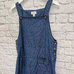 Talbots Vintage  Denim Jumper Overall Dress Petites Size 14 Chambray Midi New Photo 3