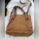 Tory Burch  leather slouchy tote hobo crossbody bag top handle designer Photo 6