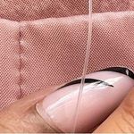 LES JUPES | Pink Silk Hand Painted Paisley Maxi Skirt Sz 8 Photo 3