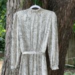 Liz Claiborne Vintage Paisley Geometric Shirt Dress Belt Photo 7