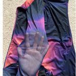 Nasty Gal  ombré sunset tie dye print orange and purple midi slit dress Photo 4