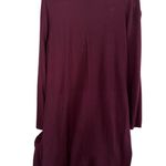 Terra & Sky  Burgundy Cardigan with Side Splits 1X Photo 1