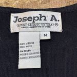 Joseph A  Black Knit Beaded Embellished Top Gold Embroidery Medium Vintage Y2K Photo 15