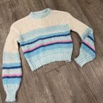 Noisy May  Blue and White Striped Sweater Photo 4