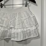 Love Shack Fancy Lightweight Cotton Summer Mini Skirt S Photo 2