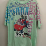 Disney Stitch and Angel Racing Car Mint T-shirt Size XXL Photo 0