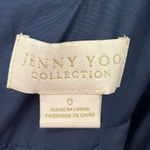 Jenny Yoo  NWT Faye Wrap Maxi Dress Navy Chiffon Flutter Sleeve Size 0 Formal Photo 9