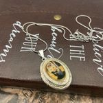 Audrey Hepburn Classic Icon Locket Pendant Necklace Stainless Steel Black Photo 12