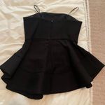 C/MEO COLLECTIVE Black Peplum Strapless Top NWOT XS Photo 1