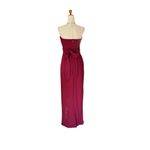 Lulu’s Own the Night Wine Strapless Maxi Dress Red Size M Photo 7