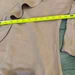 Mango Mauve Pink Ruffle Oversized Crewneck Sweatshirt Photo 3