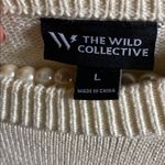 Free People X The Wild Collective Sports Graphic Sweater Purple Size L Photo 4