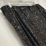 CeCe Pants Women XL Extra Large Black Sequin Wide Leg Palazzo Pullon Party Fancy Photo 3