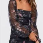 Forever 21  Black Floral Mini Dress Photo 0