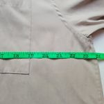 Brandini Beige Long Sleeve‎ Soft Comfort Dress Professional Button Up Shirt Photo 3