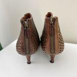 Givenchy  Perforated Eyelet Grommet Kitten Heel Tan Peep Toe Size 8.5 Photo 2