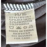 Dress Barn  Layered Top Gold Black Metallic Long Sleeve Womens 14/16 Career Work Photo 9