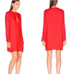 Equipment Bonnie Dress Size XS Blood Moon Red Orange Long Sleeve New Photo 2