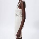 ZARA Cream crochet knit mini dress Size M Photo 2