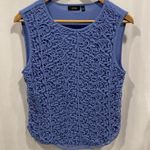 Apt. 9 Cute periwinkle lilac lace front lined cotton blend sleeveless top  Photo 0