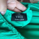 VICI Atiana Satin Halter Emerald Green Maxi Dress Size XL Photo 9