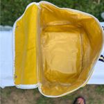 Totes Yellow Bag with Navy Striped Handles Photo 2