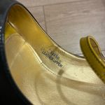 J.Crew  Penelope Mary Jane Patent Leather Heel Gray Blue Yellow Size 9 Photo 7