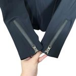 Lululemon Bust A Move Jacket Black Peplum Hooded Women’s Size 4 Reflective Zip Photo 7