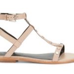 Rebecca Minkoff Sandy Studded T-Strap Gladiator Sandals Taupe Leather Sz6 1/2 Photo 2
