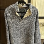 True Grit  Zip Up Blue & Cream Pullover Photo 0