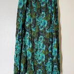 Dressbarn Blue Green Watercolor Pattern Midi Skirt Womens Sz 18/20 Pull On Photo 2