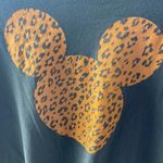 Disney  Mickey Mouse cheetah ears print crop top 💯 cotton in xl Photo 2
