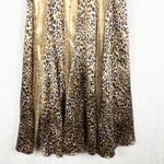 Vintage Y2K Kiss Kiss Formal Beaded Leopard Prom Dress Size 6 Halter Satin Gold Photo 5