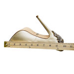 Badgley Mischka New  Womens Ivory Kiara Satin Peep Toe Classic Pumps 9M (Stains) Photo 13