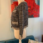 Anthropologie  Isani Massey Jacket Tweed Womens Small Blue Long Sleeve Read Photo 7