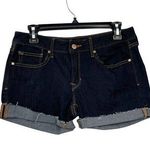 Gap 1969 Jean Shorts Womens W28s Curvy Dark Rinse Used Excellent Used Condition Photo 0