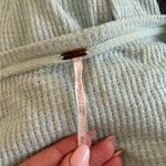 Free People  Balloon Long Sleeve Casual Clash Thermal Top Mint Green Floral SZ M Photo 3